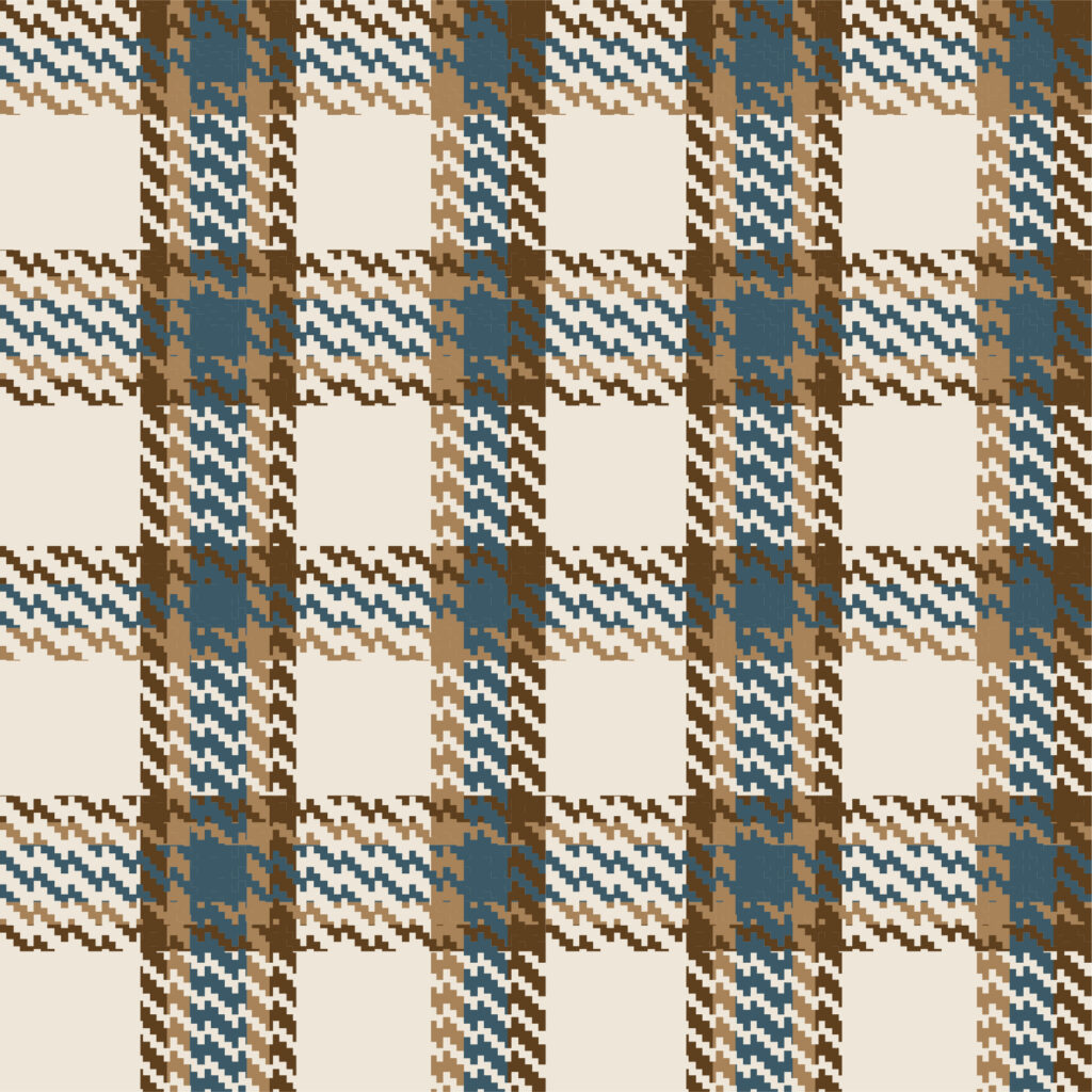 Classic brown and beige men's check shirt pattern fabric texture